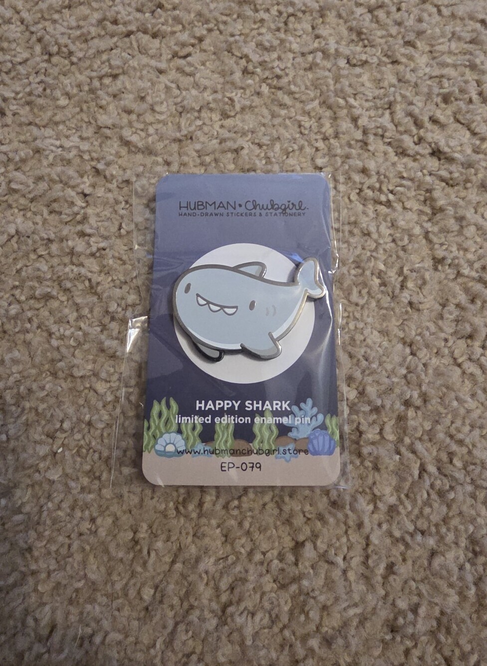 *NEW* HAPPY SHARK Limited Edition Enamel Pin - Hubman & Chubgirl